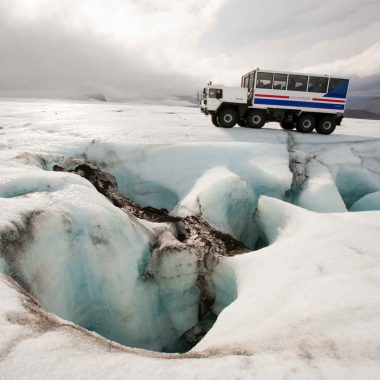 Sur la route des glaciers – en hiver