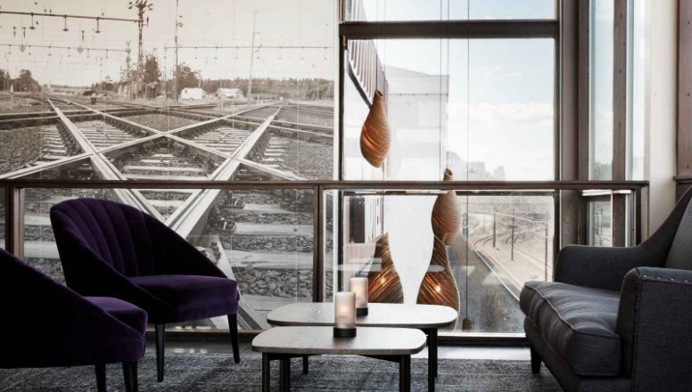 Salon de lecture, Hôtel Osterport, Copenhague, Danemark