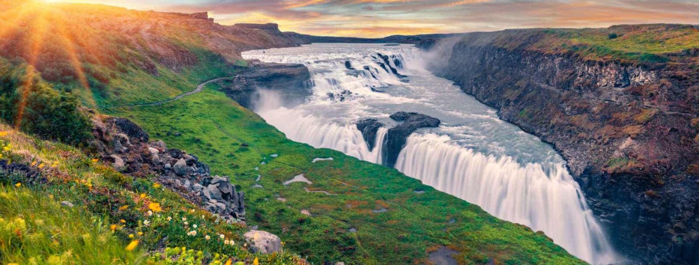 Cascade Gullfoss, Islande
