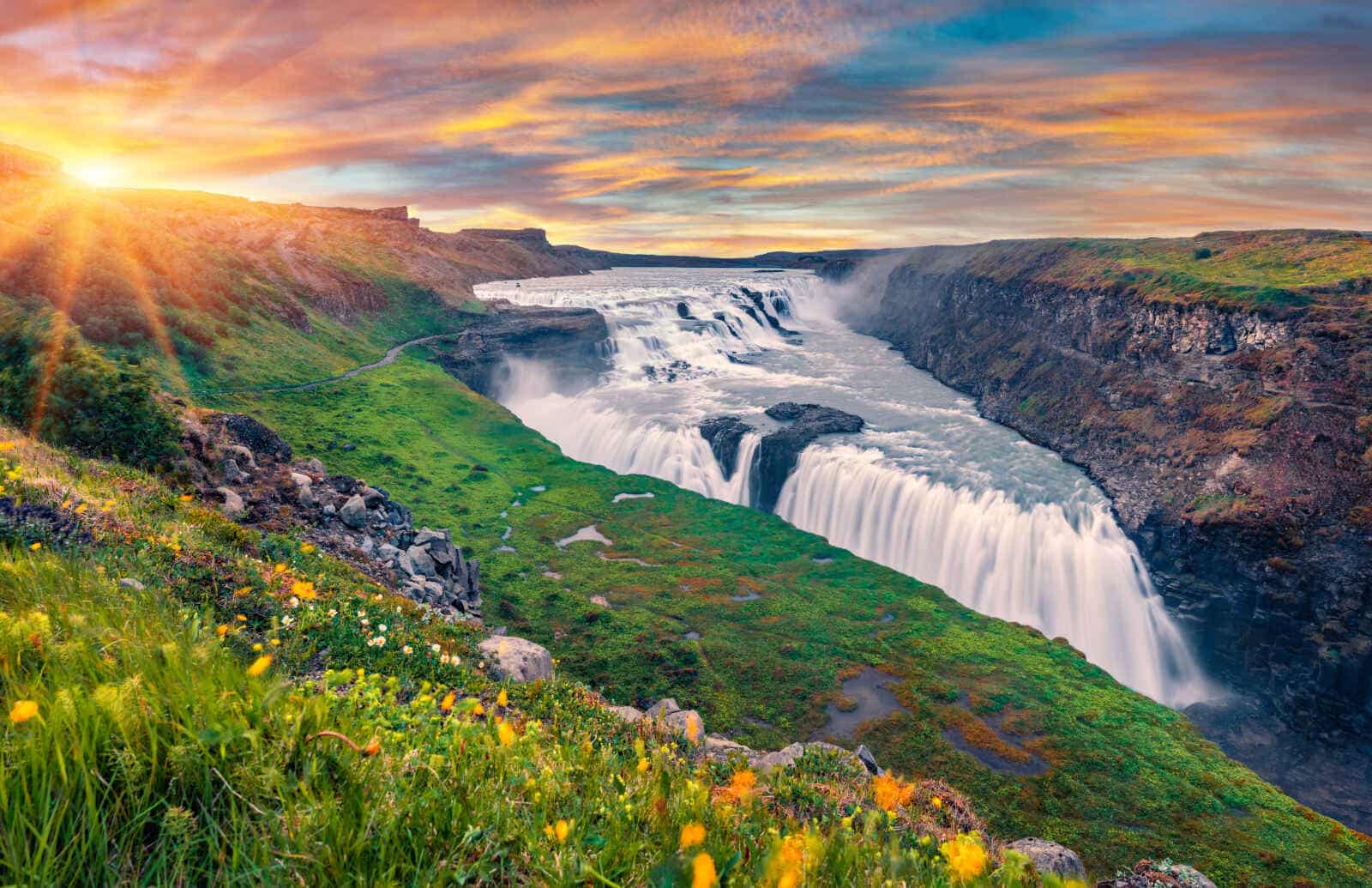 Cascade Gullfoss, Islande
