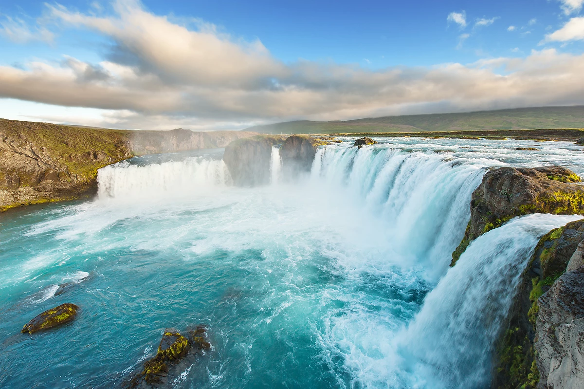 Chutes d'eau, Godafoss, Islande