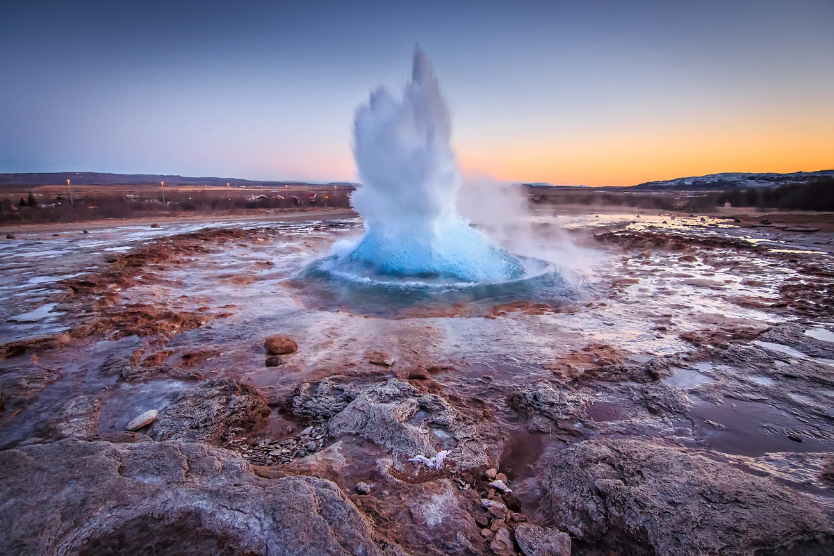 Geyser Strokkur, Islande