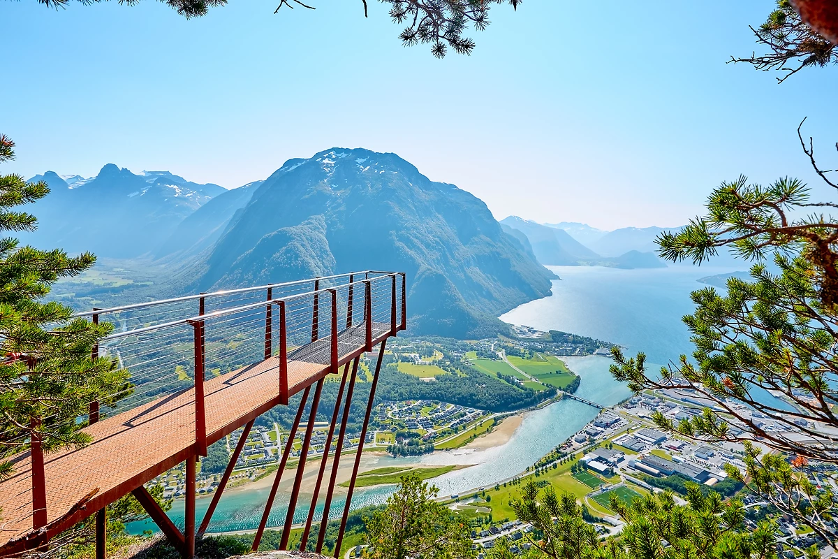 Point de vue sur Åndalsnes, Norvège